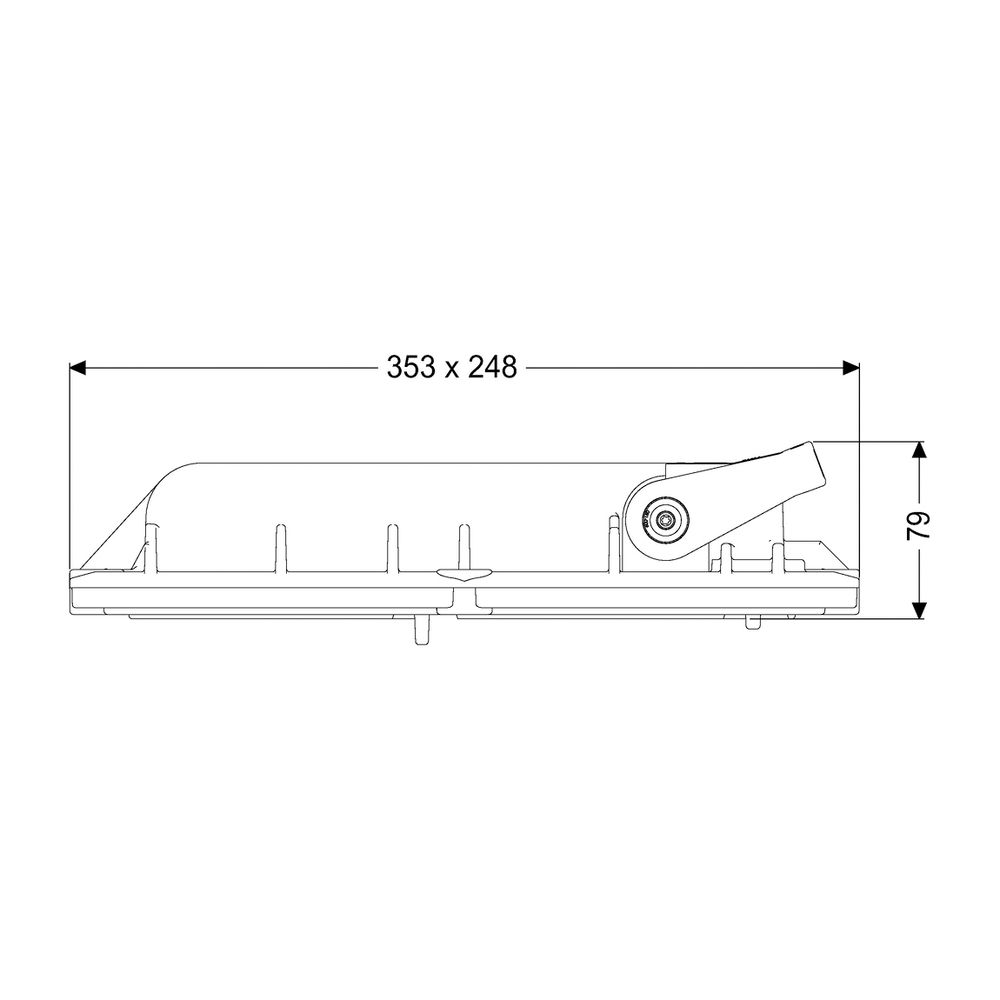 Kessel Verriegelungsdeckel Staufix DN 200 mit Notverschluss, verschraubbar... KESSEL-70203 4026092002209 (Abb. 2)