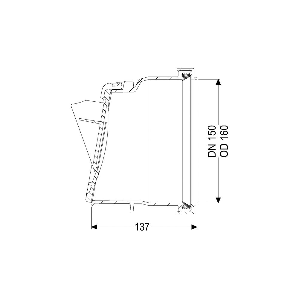 Kessel Rohrklappe DN 150, 79150... KESSEL-79150 4026092002483 (Abb. 2)