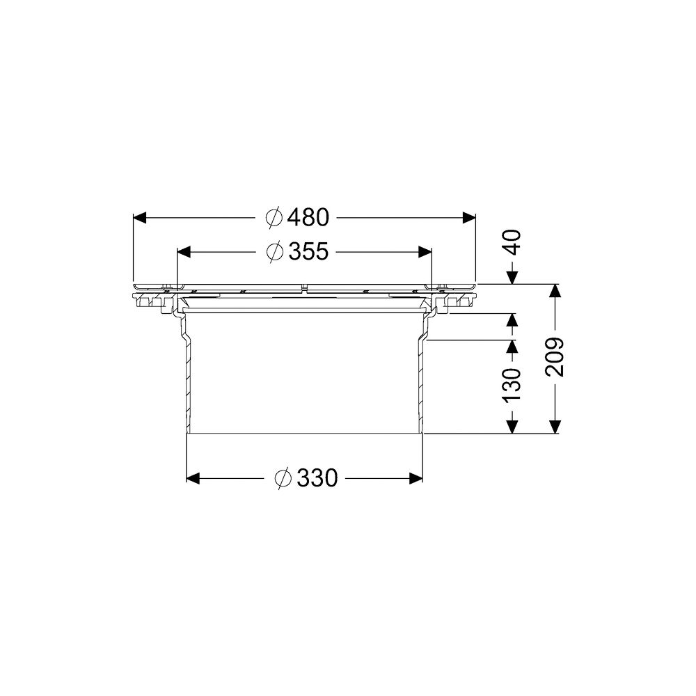 Kessel Verlängerungsstück vertiefter Einbau mit Flansch/Gegenflansch... KESSEL-830073 4026092076880 (Abb. 2)