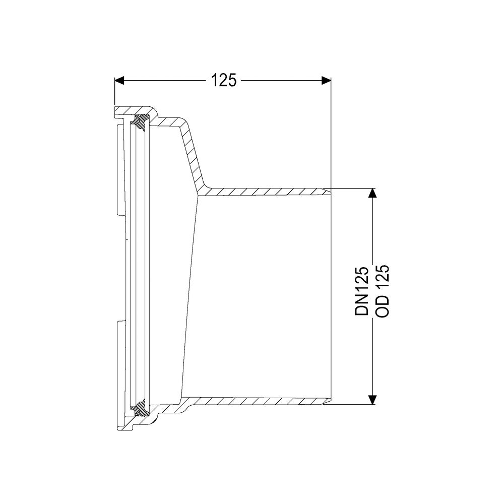 Kessel Spitzende DN 125 mit Dichtung... KESSEL-83082 4026092048344 (Abb. 2)