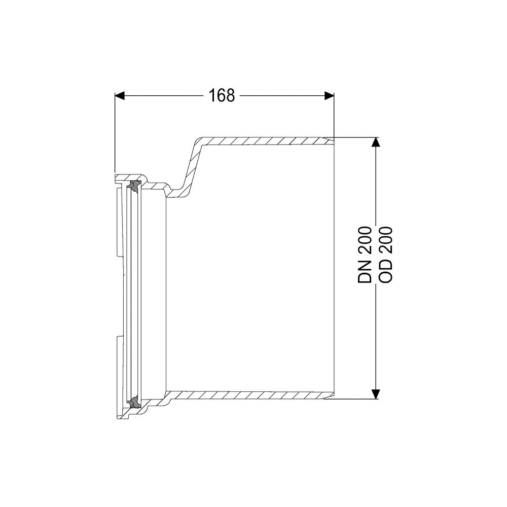 Kessel Spitzende DN 200 mit Dichtung... KESSEL-83084 4026092048368 (Abb. 2)