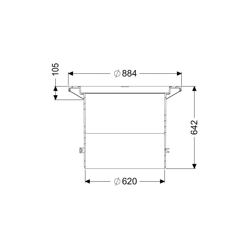 Kessel Aufsatzstück d. 630mm, mit Klemmring... KESSEL-860141 4026092035061 (Abb. 2)