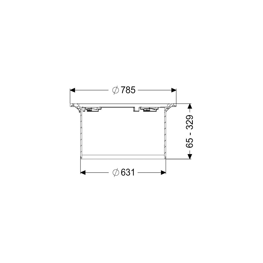 Kessel Aufsatzstück LW 600, 65-329mm, Kunststoff, Schwarz... KESSEL-860153 4026092102497 (Abb. 2)