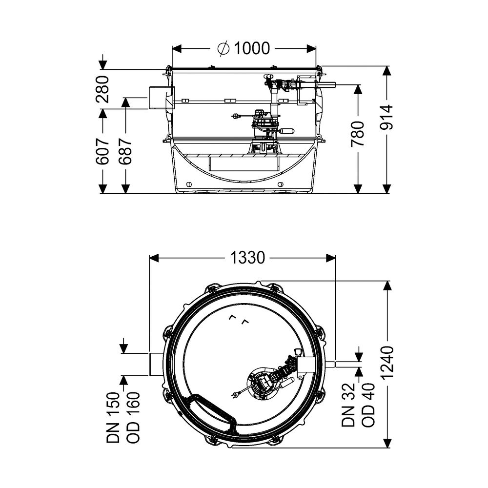 Kessel Pumpstation Aquapump XL Mono GTF 1200-S3, Schwimmer... KESSEL-8743009 4026092075647 (Abb. 2)