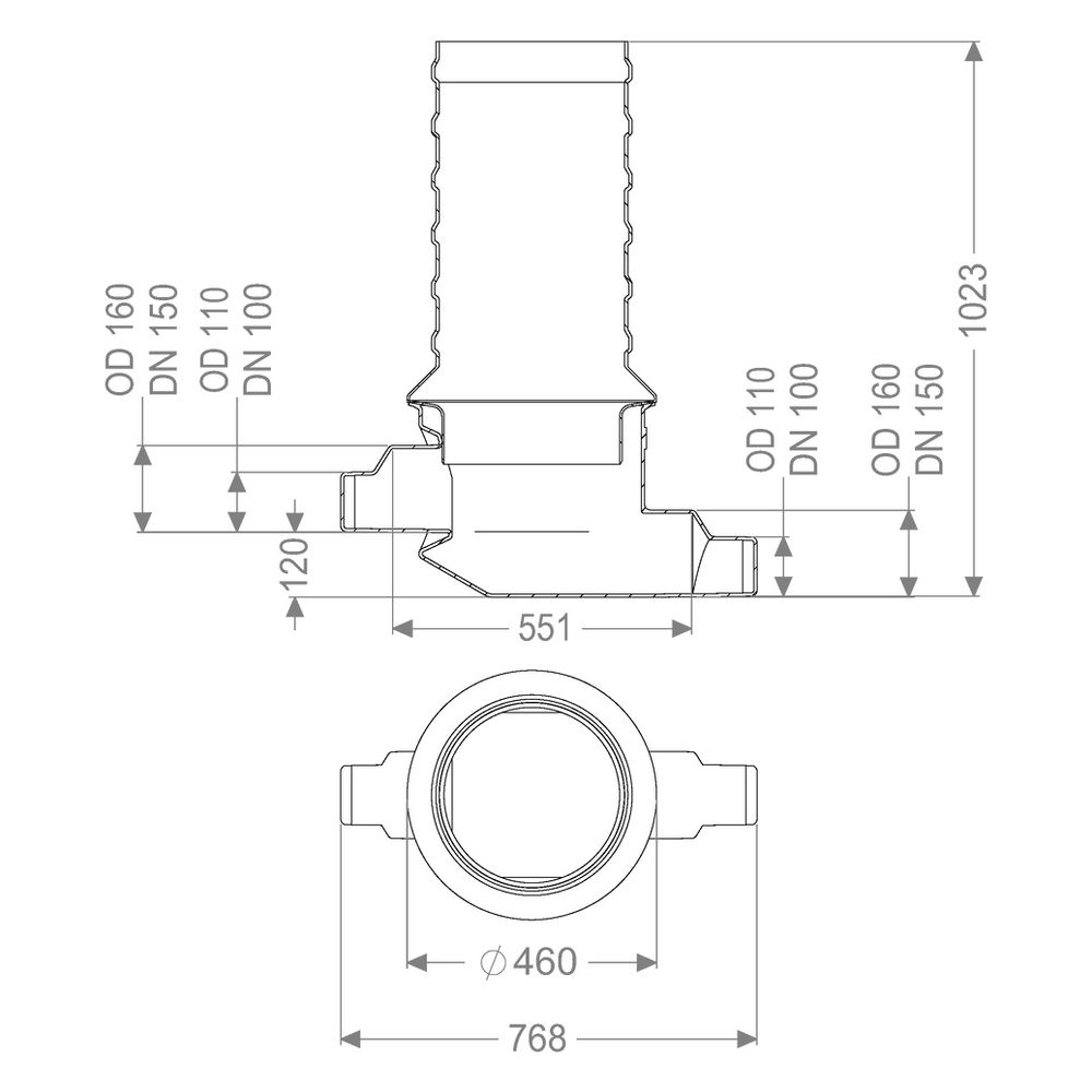 Kessel Probenahmeschacht für LW 400, DN 100/150, Klasse D, belüftet, 916880D... KESSEL-916880D  (Abb. 2)
