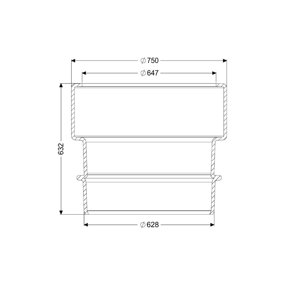 Kessel Verlängerungsstück für LW 600, 500mm, 917460... KESSEL-917460 4026092073285 (Abb. 2)
