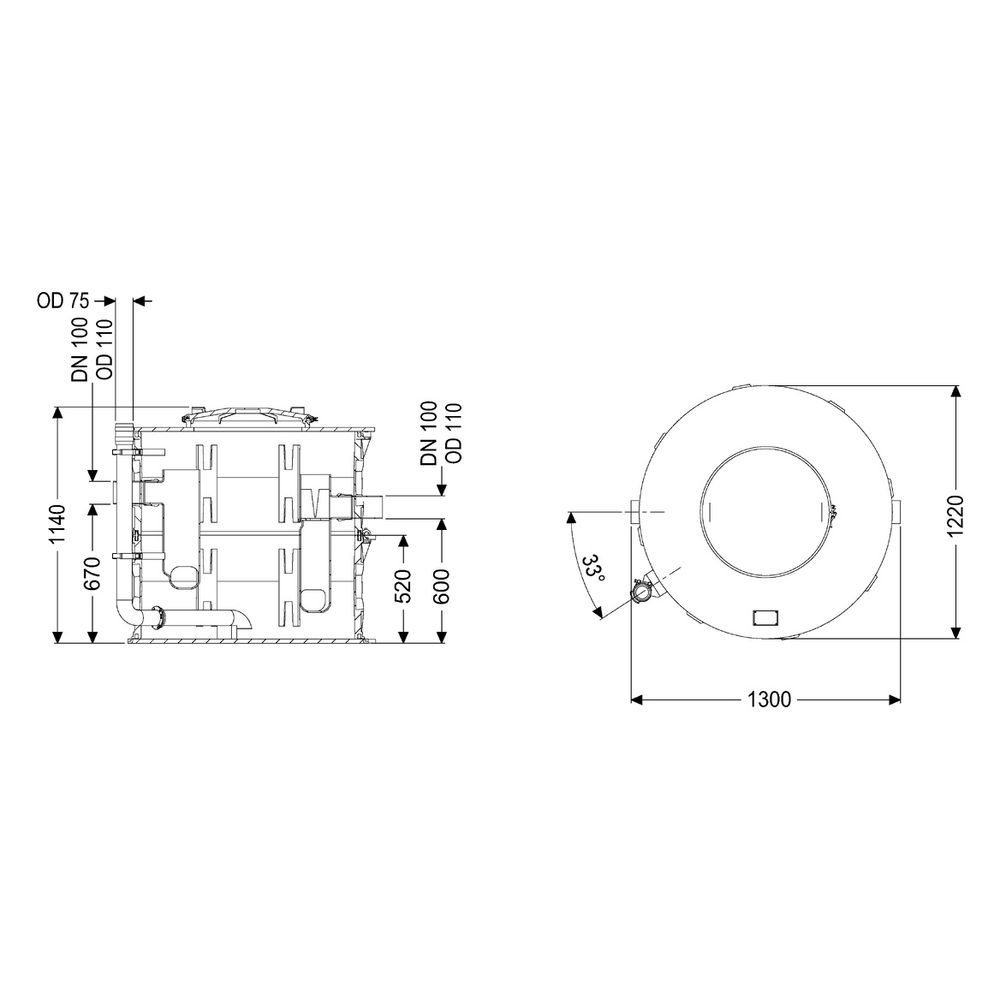Kessel Fettabscheider EasyClean Modular free NS 1 Direct, 3-teilig, TS... KESSEL-93001-D1-R2-TS 4026092104026 (Abb. 2)