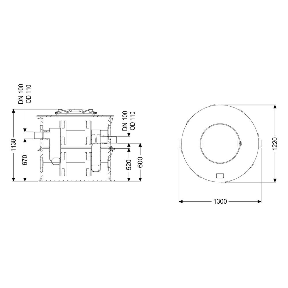 Kessel Fettabscheider EasyClean Modular free NS 1 Standard, 3-teilig, TS... KESSEL-93001-R2-TS 4026092103982 (Abb. 2)