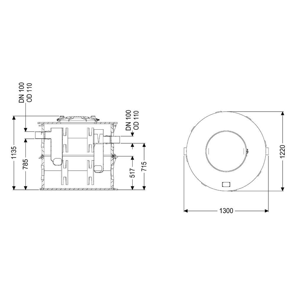 Kessel Fettabscheider EasyClean Modular free NS 2 Standard, 3-teilig, TS... KESSEL-93002-R2-TS 4026092103999 (Abb. 2)
