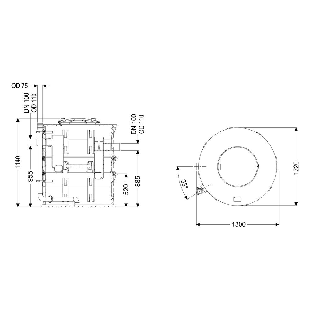 Kessel Fettabscheider EasyClean Modular free NS 3 Direct, 3-teilig, TS... KESSEL-93003-D1-R2-TS 4026092104040 (Abb. 2)