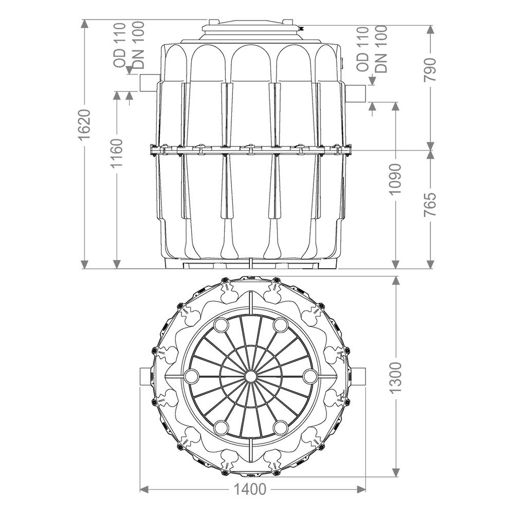 Kessel EasyClean Fettabscheider Modular free NS 4 Standard, 2-teilig, 560l Abscheiderin... KESSEL-93004-R 4026092071236 (Abb. 2)