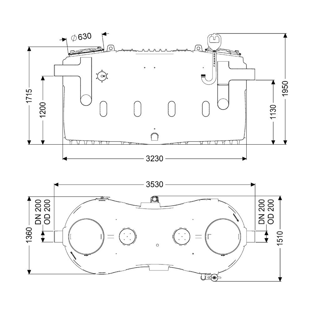 Kessel Fettabscheider EasyClean free Direct, NS 15, PE, Violett... KESSEL-93015-01-D-L 4026092105191 (Abb. 2)