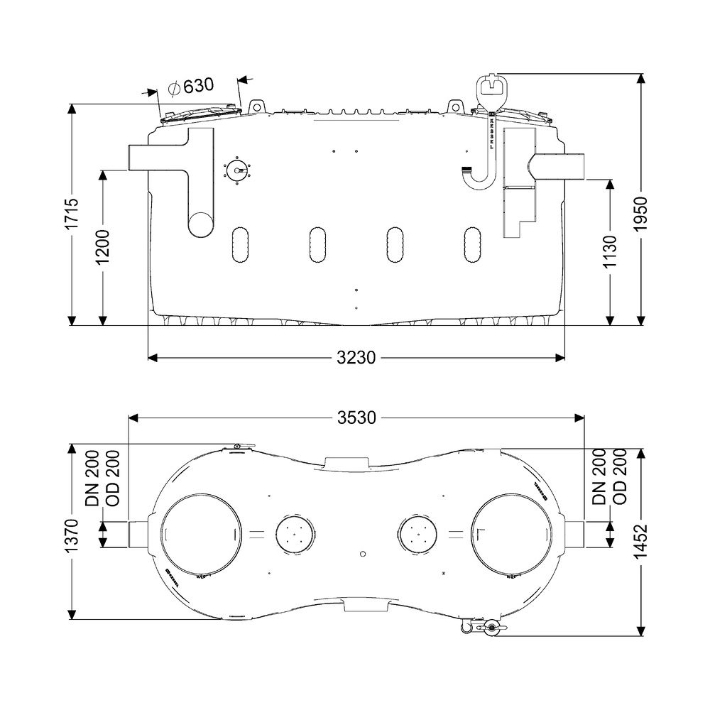 Kessel Fettabscheider EasyClean free NS 20, DN 200, 3.730L, Kunststoff, Violett... KESSEL-93020-01-L 4026092105252 (Abb. 2)