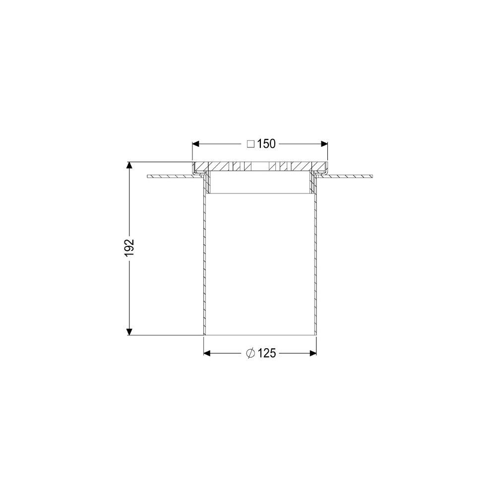 Kessel Ferrofix Aufsatzstück System 125 Klebeflansch, 148x148mm Lochrost, Klasse K3... KESSEL-59010 4026092103456 (Abb. 2)
