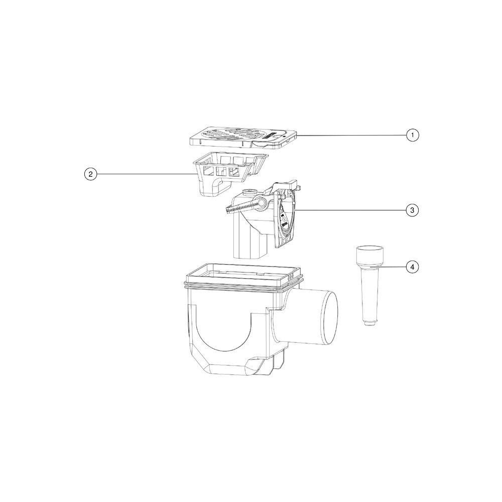 Kessel Kellerablauf Drehfix DN 100 Typ 5, Rost Schwarz... KESSEL-27301 4026092007815 (Abb. 3)