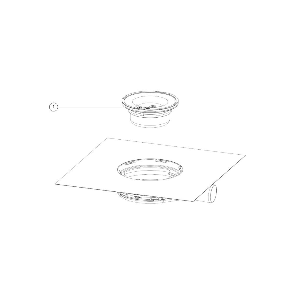 Kessel Der Ultraflache Grundkörper 54 DN 40 WaD, Sperrwasserhöhe 22mm... KESSEL-44740M 4026092080474 (Abb. 3)