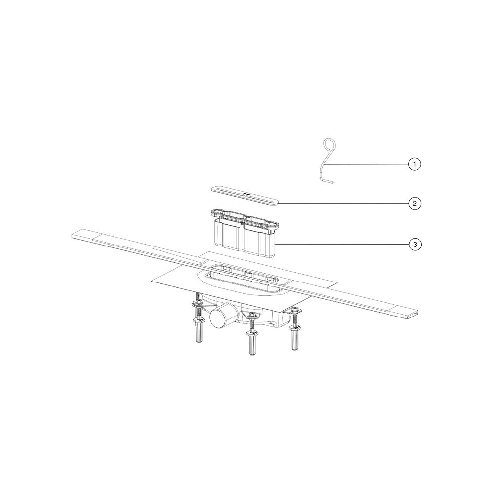 Kessel Duschrinne Linearis Infinity, DN 50, 1.600mm, Edelstahl gebürstet, 45200.16... KESSEL-45200.16 4026092093894 (Abb. 9)