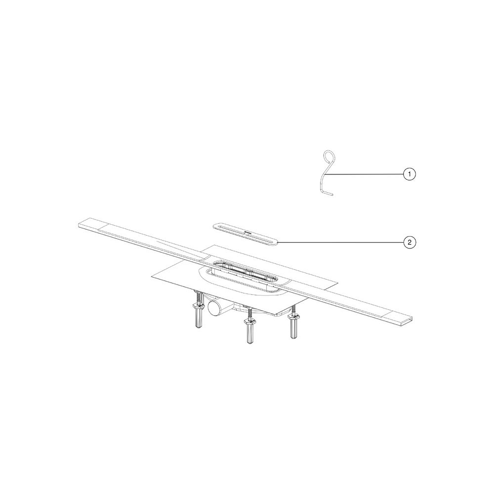 Kessel Linearis Infinity 60 Duschrinne L 1600mm, DN 40, Edelstahl gebürstet, Megastop... KESSEL-45300.16 4026092093962 (Abb. 3)