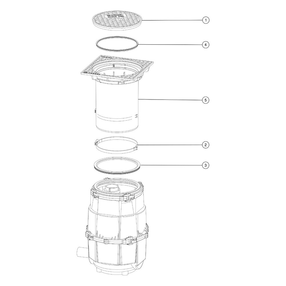 Kessel Entsorgungsschacht für LW 400, DN 65, D 400, 710-1.080mm, 917422D... KESSEL-917422D 4026092071267 (Abb. 2)