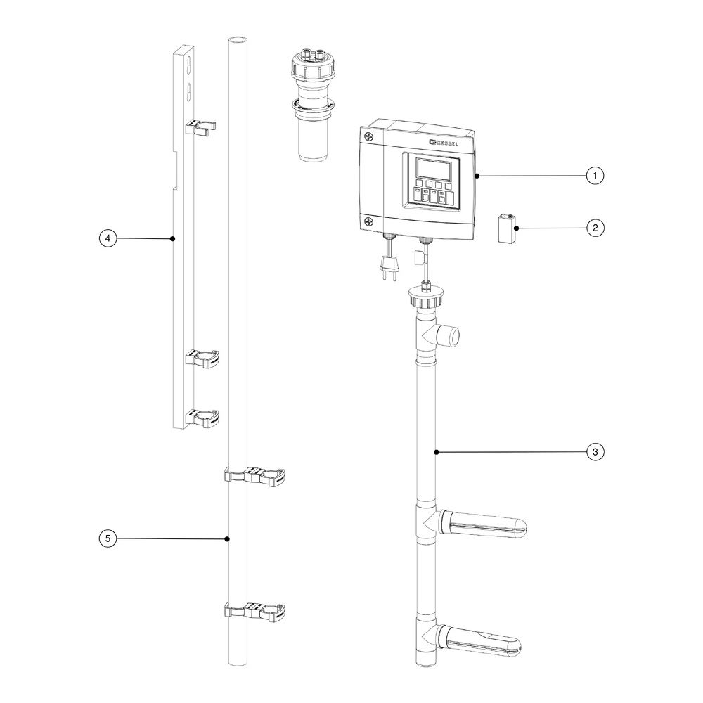 Kessel Schichtdicken-Messgerät Sonic Control, für Fettabscheider... KESSEL-917821 4026092042076 (Abb. 2)