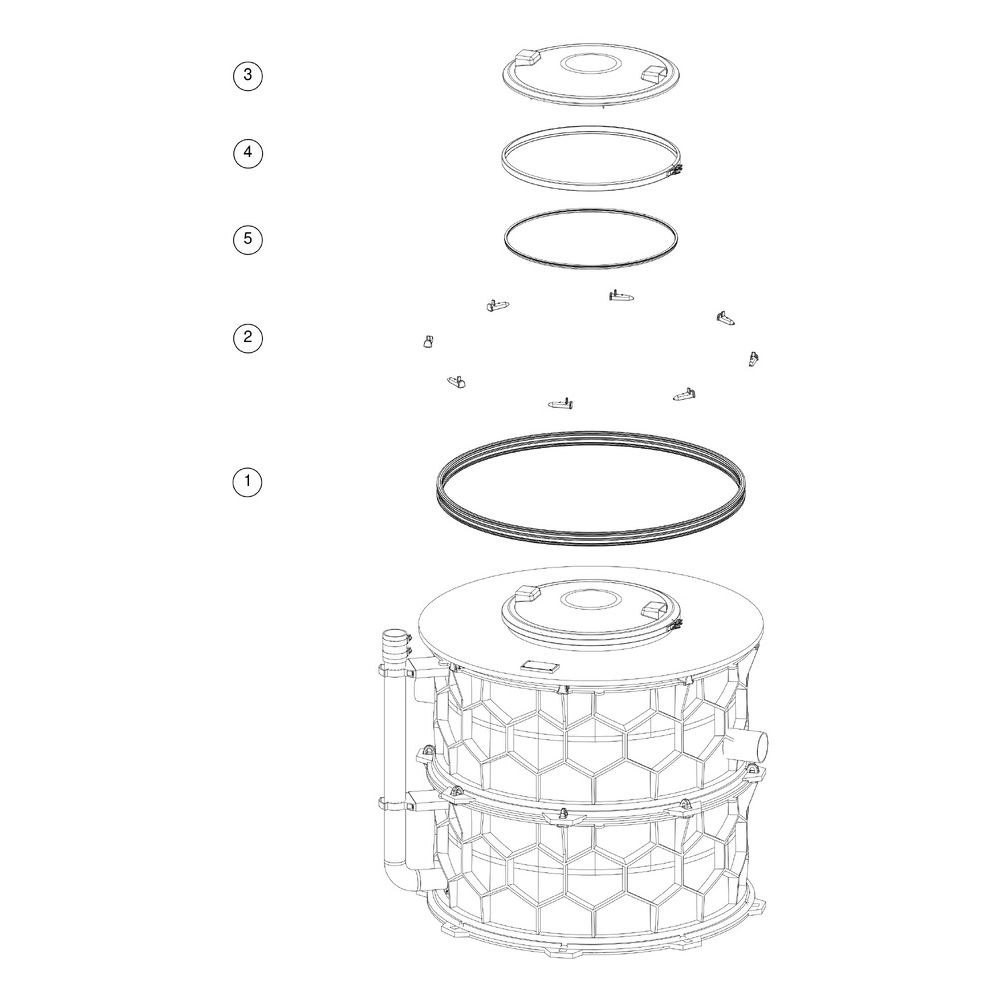 Kessel Fettabscheider EasyClean Modular free NS 1 Direct, 3-teilig, TS... KESSEL-93001-D1-R2-TS 4026092104026 (Abb. 3)