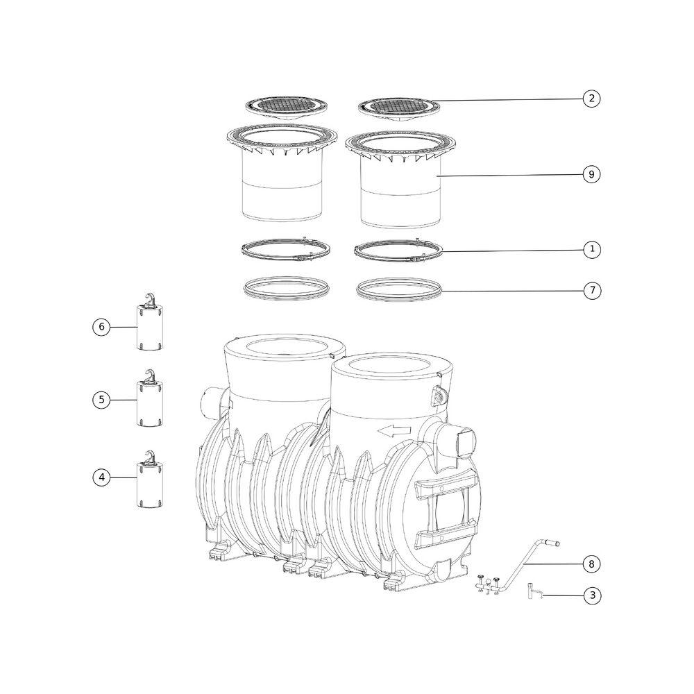 Kessel Öl- und Benzinabscheider EasyOil NS 3, 1800L, Belastungsklasse B 125, PE, Schw... KESSEL-99403.10B 4026092027202 (Abb. 2)