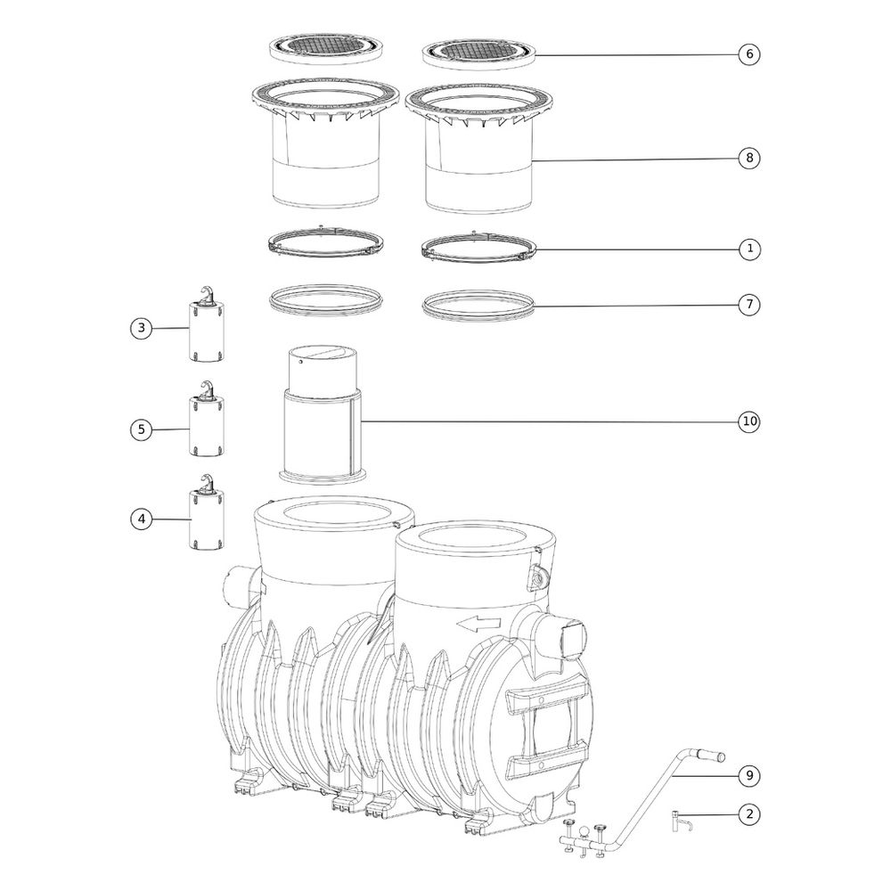 Kessel Koaleszenzabscheider EasyOil ground, NS 3, 1.800L, D 400, PE, Schwarz... KESSEL-99503.10D 4026092027295 (Abb. 3)
