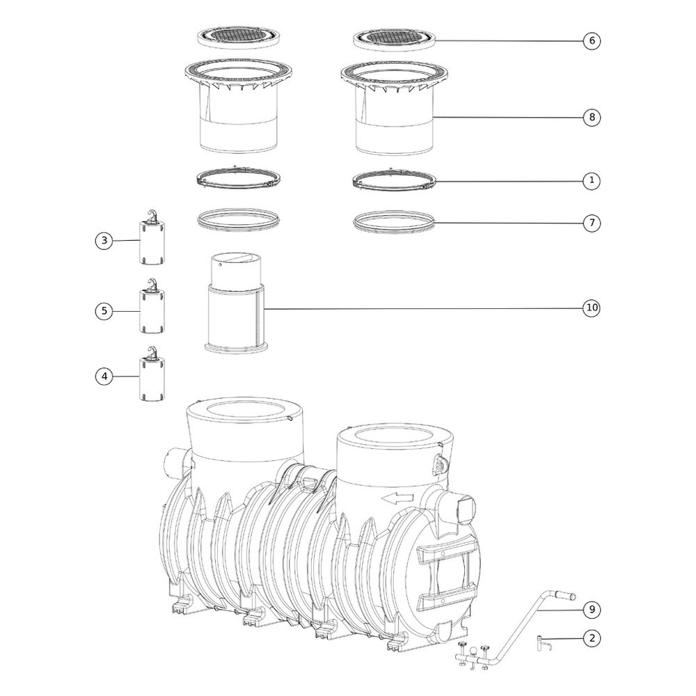 Kessel Koaleszenzabscheider EasyOil, NS 10, 2.600L, PE, Schwarz... KESSEL-99710.15D 4026092027684 (Abb. 3)