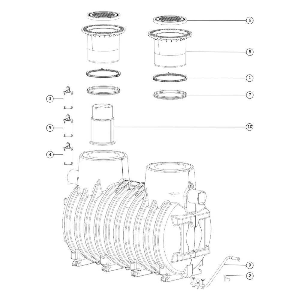 Kessel Koaleszenzabscheider EasyOil ground NS 15, 5.800L, PE, Schwarz... KESSEL-99715.80D 4026092027745 (Abb. 3)