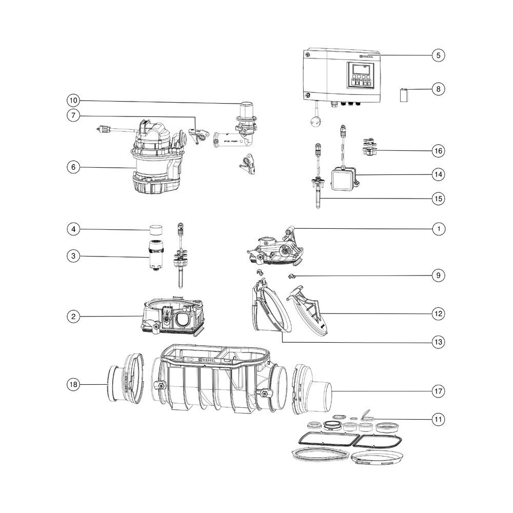 Kessel Rückstauhebeanlage Ecolift DN 100, freiliegend... KESSEL-21100 4026092046760 (Abb. 3)