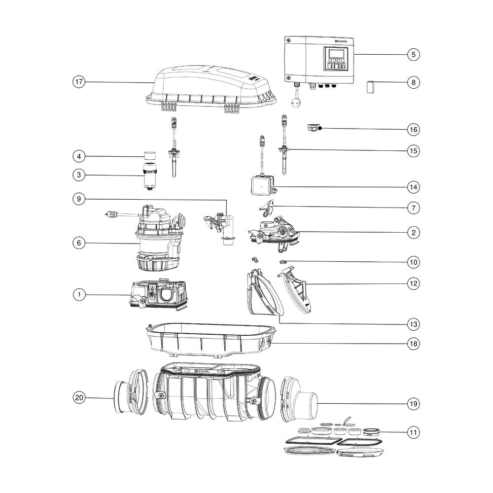Kessel Pumpfix F Rückstaupumpanlage DN 100, freiliegend... KESSEL-24100 4026092046487 (Abb. 3)