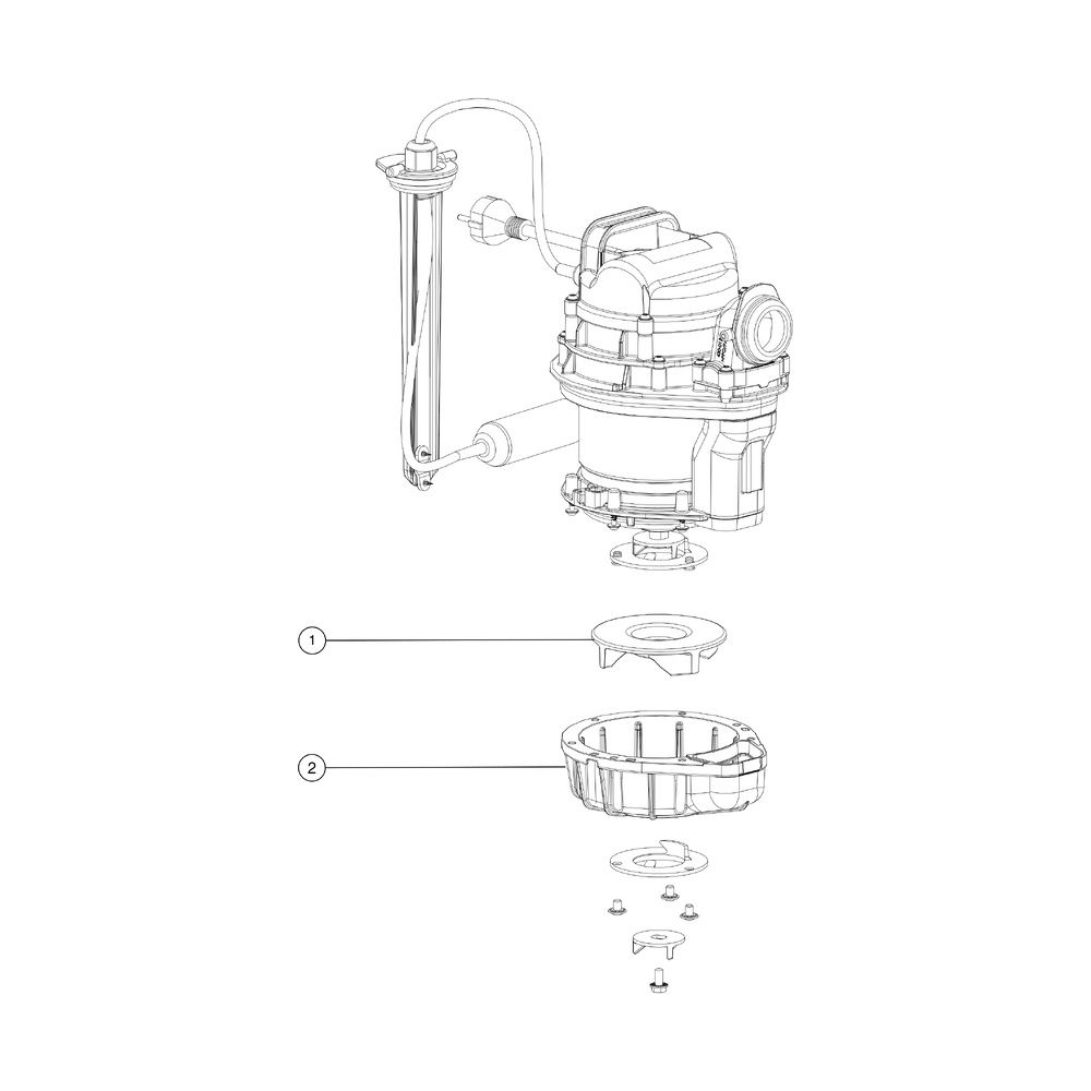 Kessel Austauschpumpe KTP/SPZ 1000 230V, mit Schwimmer... KESSEL-28301 4026092038413 (Abb. 2)
