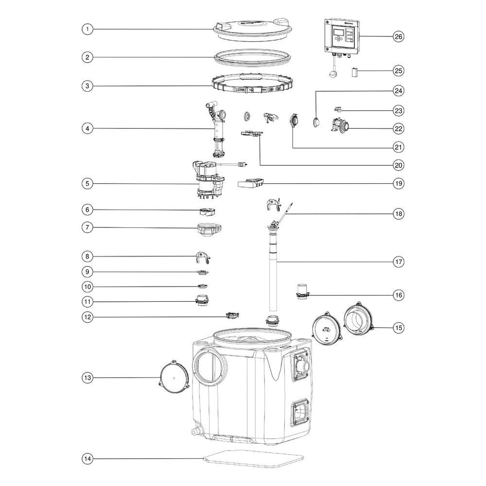 Kessel Aqualift S Hebeanlage 100 Tronic GTF 600 S1, freie Aufstellung... KESSEL-28513 4026092092897 (Abb. 3)
