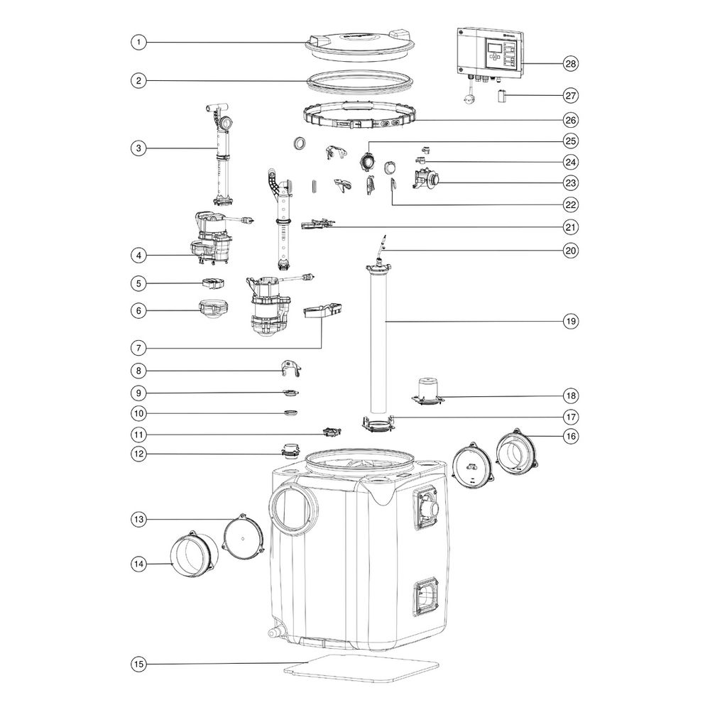 Kessel Aqualift S Hebeanlage 200 Duo GTF 600 S1, freie Aufstellung... KESSEL-28517 4026092092934 (Abb. 3)