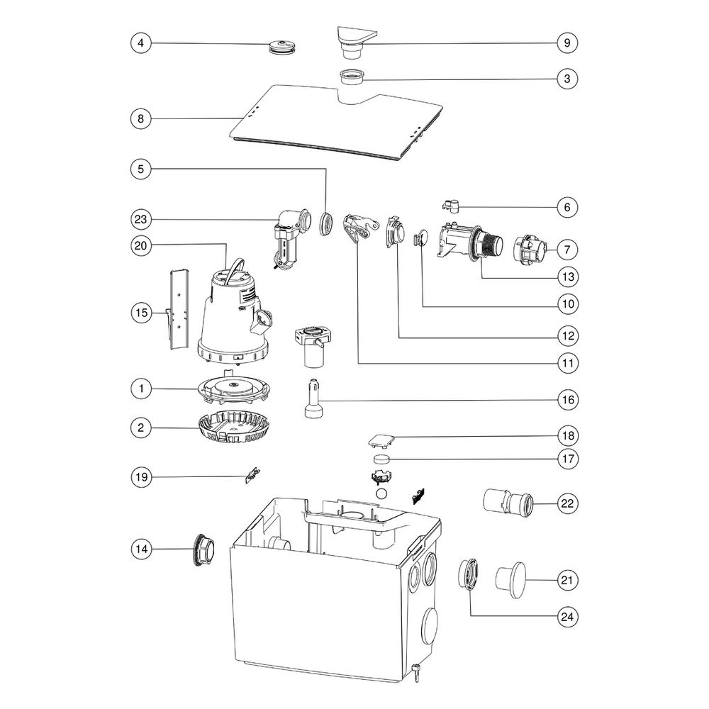 Kessel Minilift L Hebeanlage KTP 300 resistant S1, freie Aufstellung... KESSEL-28561C 4026092096987 (Abb. 3)