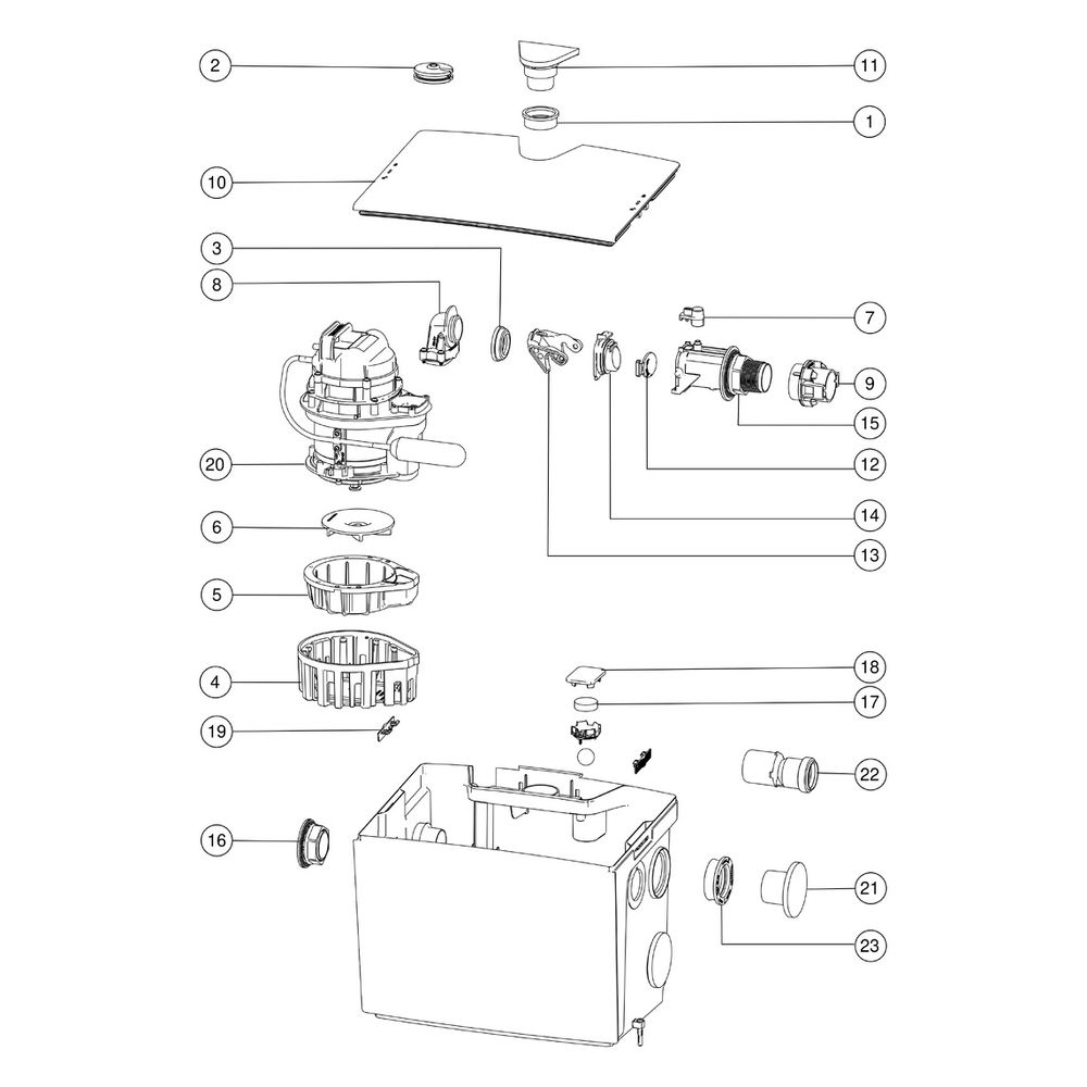 Kessel Minilift L Hebeanlage GTF 1000 S3, freie Aufstellung... KESSEL-28563 4026092097014 (Abb. 3)
