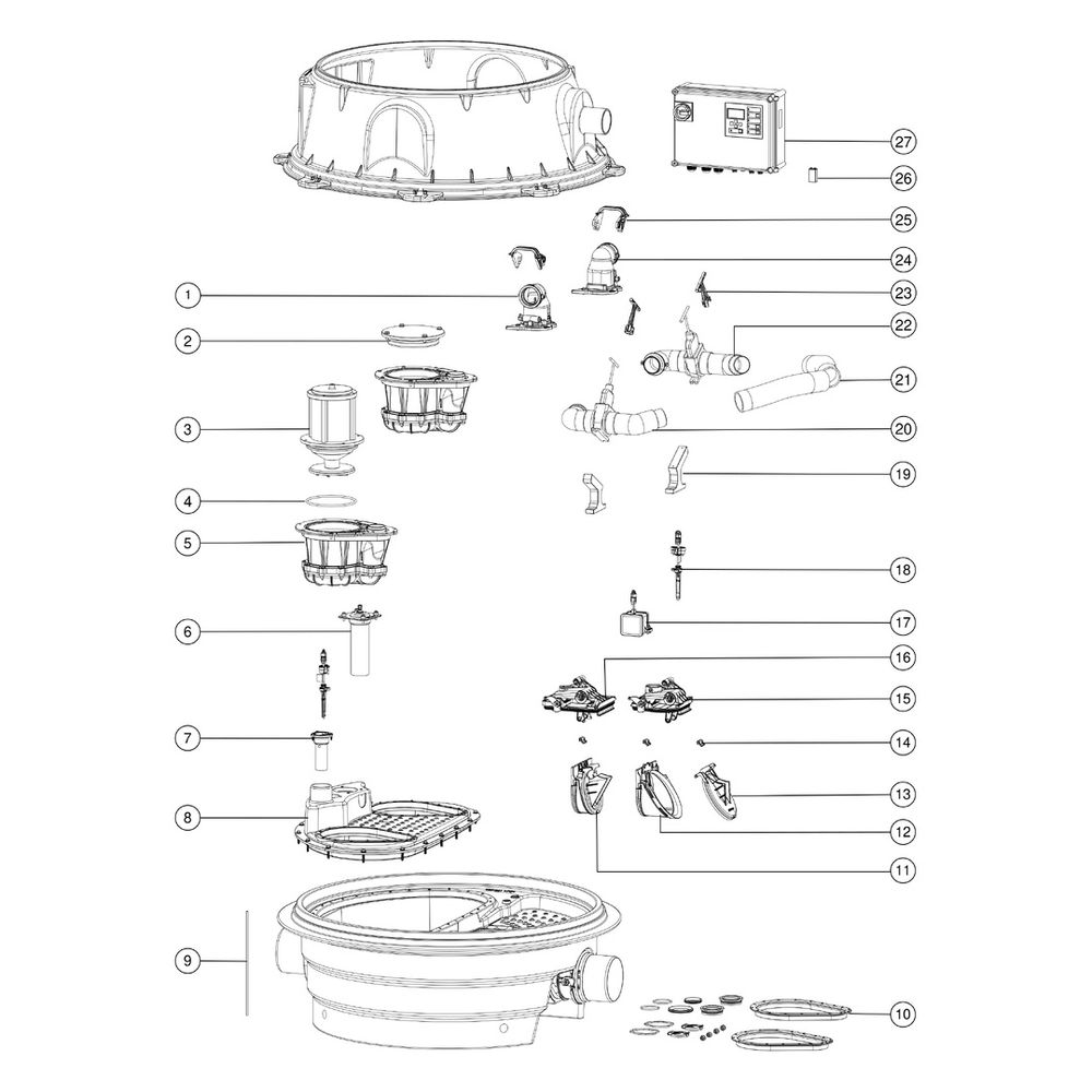 Kessel Rückstauhebeanlage Ecolift XL Mono 400V SPF 3000-S3, 1 motorisierte Klappe, max.... KESSEL-8741046 4026092070550 (Abb. 3)