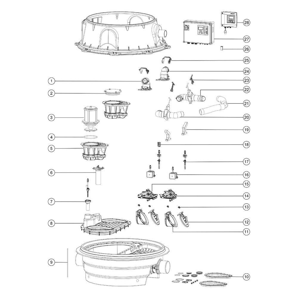 Kessel Ecolift Rückstauhebeanlage XL Mono 400V SPF 1500-S3, 2 motorisierte Klappen, mit... KESSEL-8741049 4026092070581 (Abb. 3)