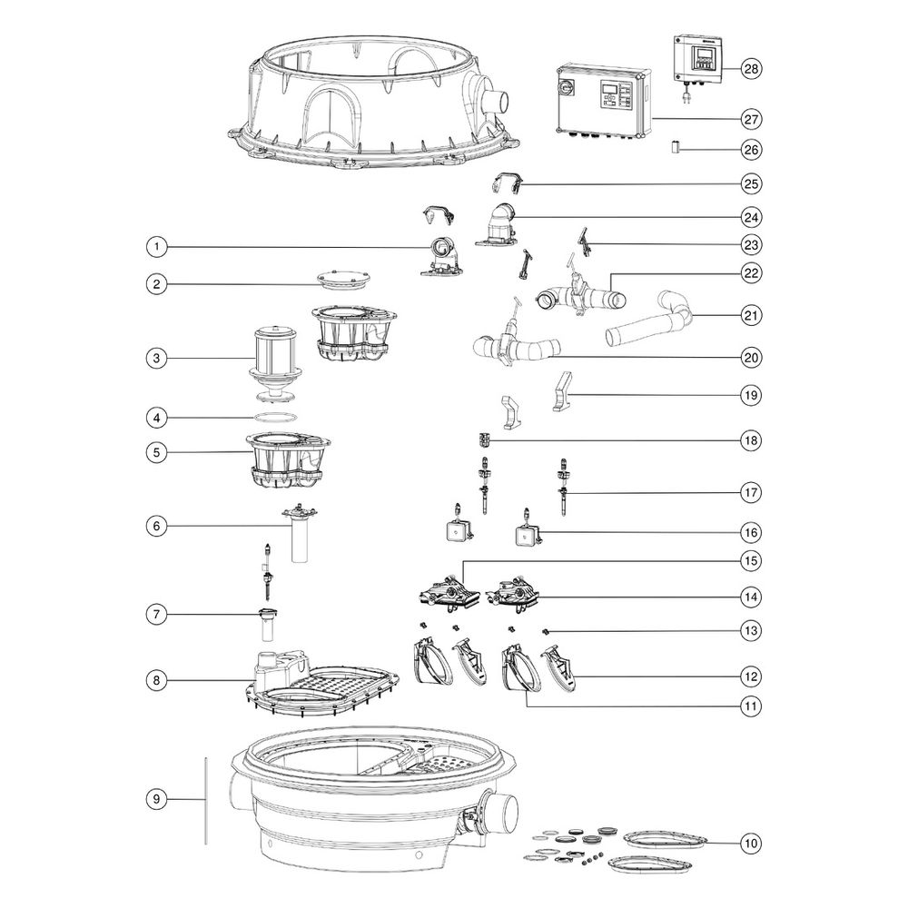 Kessel Ecolift Rückstauhebeanlage XL Mono 400V SPF 4500-S3, 2 motorisierte Klappen, mit... KESSEL-8741051 4026092070604 (Abb. 3)