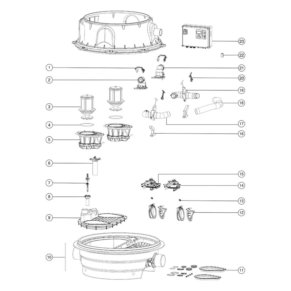 Kessel Rückstauhebeanlage Ecolift XL Duo SPF 1500-S3, max. Fh 7,5m, 28m3/h, niedrigster... KESSEL-8741053 4026092070628 (Abb. 3)