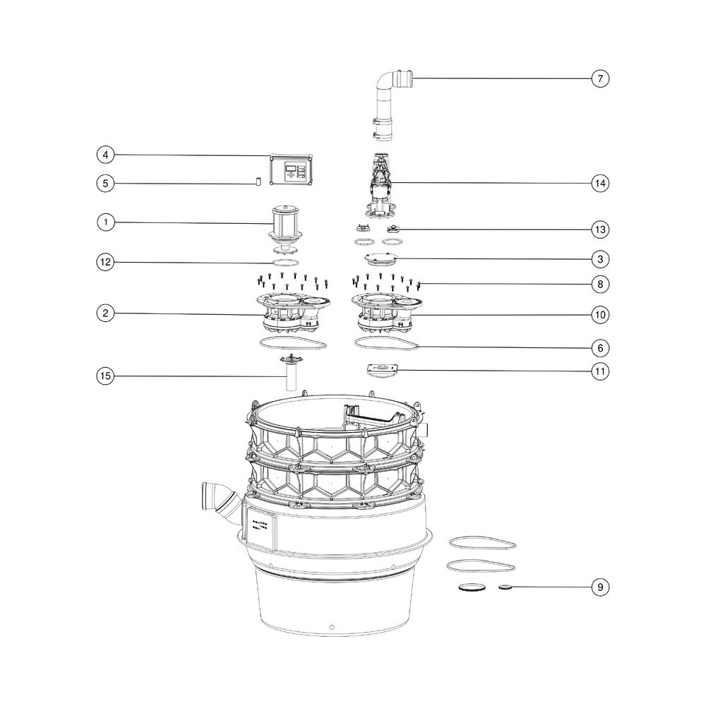 Kessel Aquapump Pumpstation XL Tronic 400V SPF 3000-S3, S3, mit Tauchglocke... KESSEL-8742002 4026092068571 (Abb. 3)