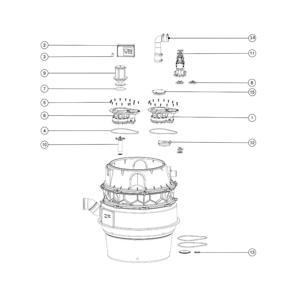 Kessel Aquapump Pumpstation XL Tronic 400V SPF 1500-S3, S3, mit Tauchglocke, niedrigste... KESSEL-8742013 4026092069493 (Abb. 3)