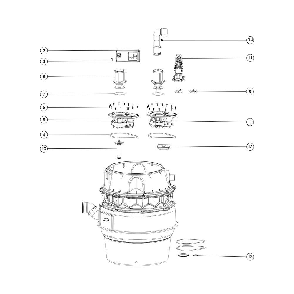 Kessel Pumpstation Aquapump XL Duo 400V SPF 3000-S3, mit Tauchglocke, niedrigster Einba... KESSEL-8742018 4026092069547 (Abb. 3)