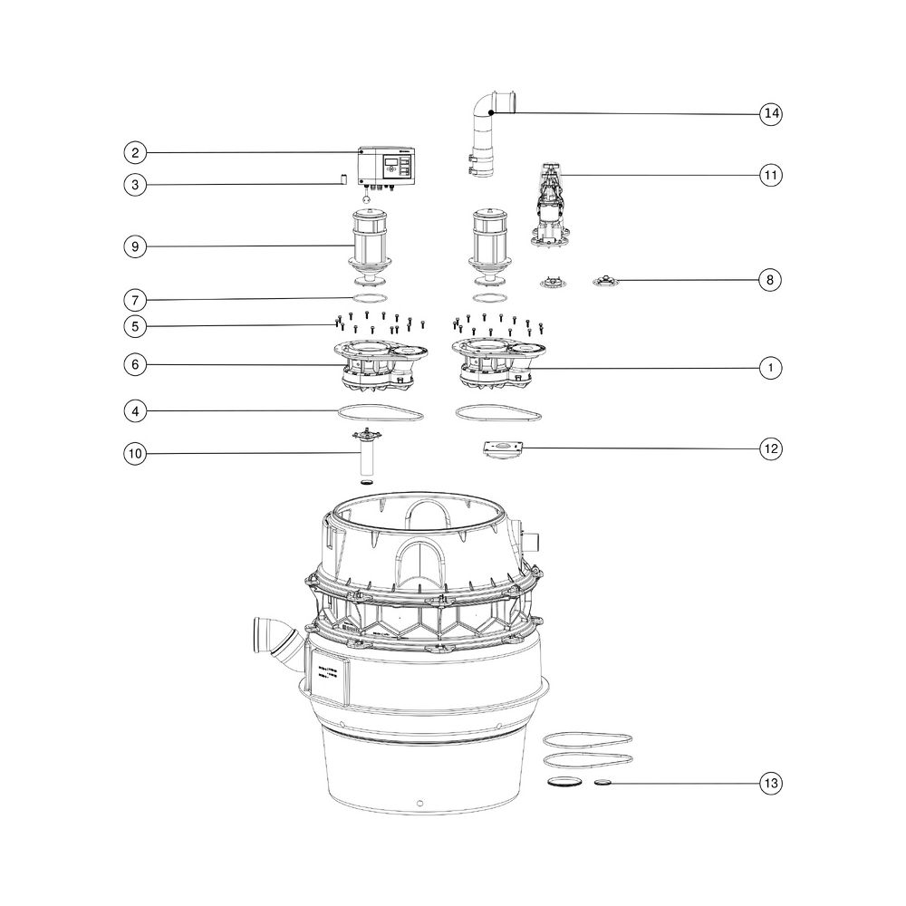 Kessel Pumpstation Aquapump XL Duo 230V SPF 1400-S1, mit Tauchglocke, niedrigster Einba... KESSEL-8742020 4026092069561 (Abb. 3)