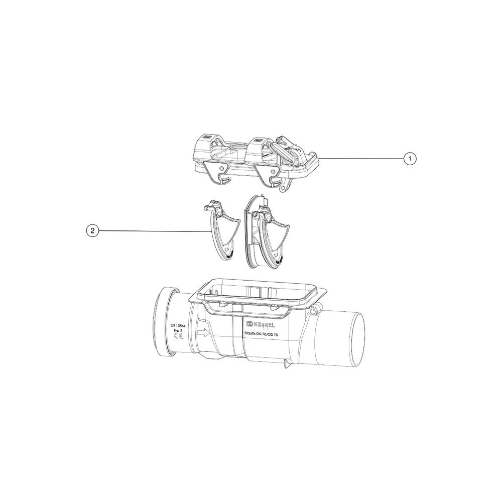 Kessel Rückstauverschluss Staufix DN 70 Typ 2... KESSEL-73070 4026092039403 (Abb. 3)
