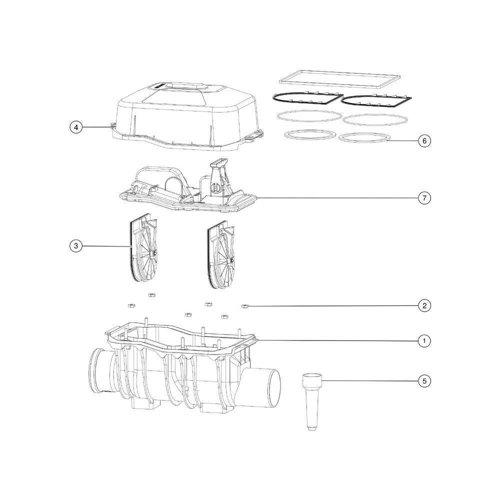 Kessel Staufix Rückstauverschluss SWA DN 100, freiliegend... KESSEL-73100.10 4026092003909 (Abb. 3)