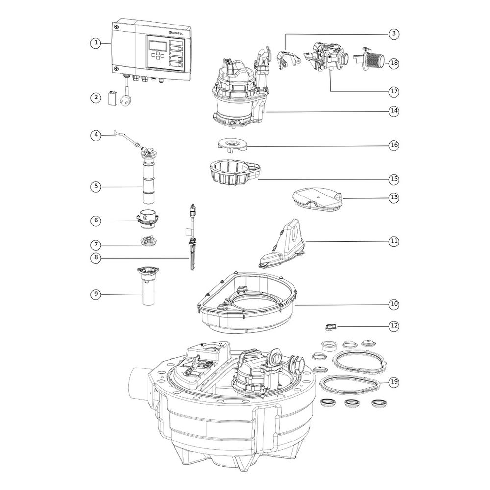 Kessel Hebeanlage Aqualift F Compact Duo 230V SPZ 1000, max. Förderhöhe 10m, freie Aufste... KESSEL-28718 4026092093412 (Abb. 3)