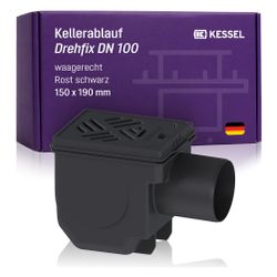 Kessel Kellerablauf Drehfix DN 100 Typ 5, Rost Schwarz... KESSEL-27301 4026092007815 (Abb. 1)