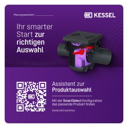 Kessel Grundkörper Der Universale DN 100, mit Rückstauschutz, Rost Schwarz... KESSEL-27611 4026092007822 (Abb. 1)