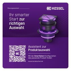 Kessel Kellerablauf Universale Plus, Schwarz, mit Rückstauverschluss, Auslauf senkrecht... KESSEL-27631 4026092096864 (Abb. 1)